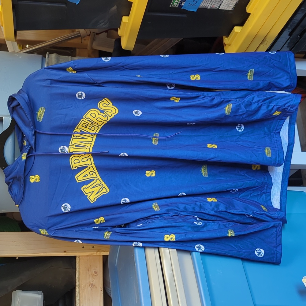 Seattle Mariners Hoodie XL Blue and yellow